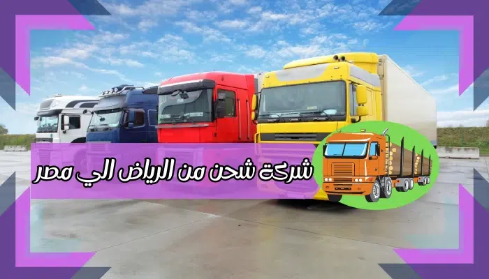 شركة شحن من الرياض الي مصر