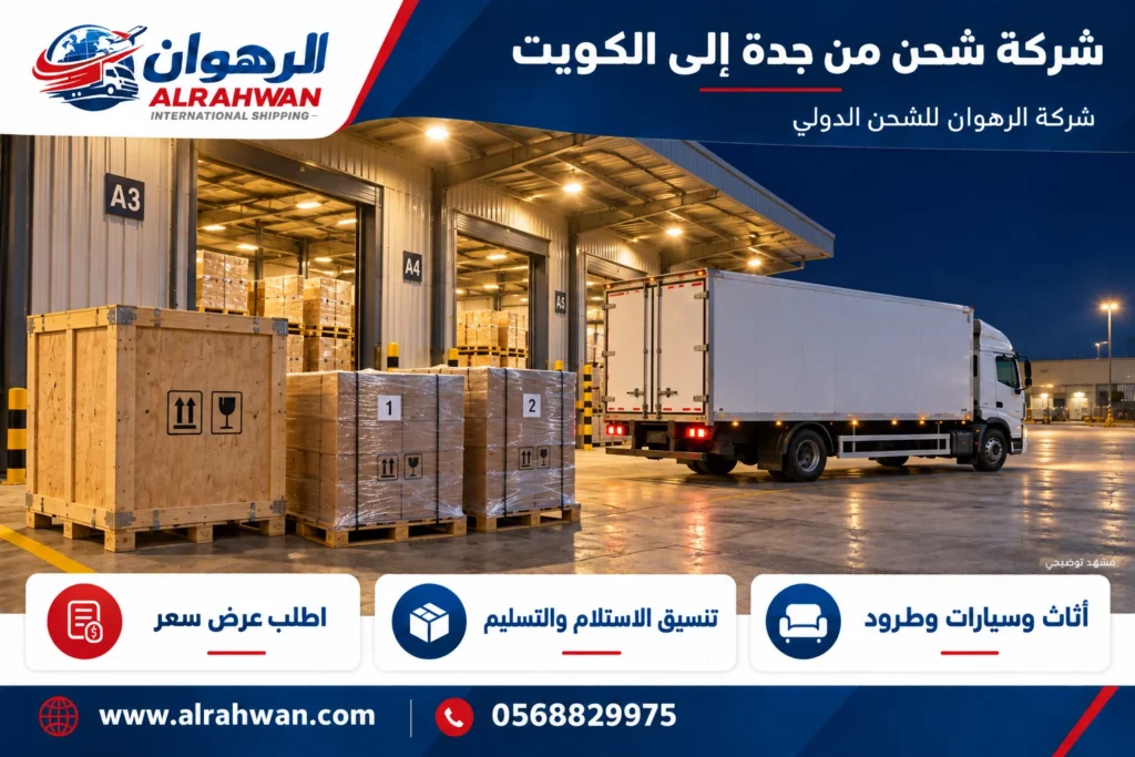 شركة شحن من جدة إلى الكويت 0568829975
