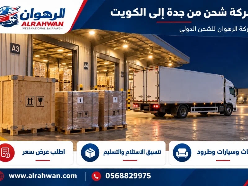 شركة شحن من جدة إلى الكويت 0568829975