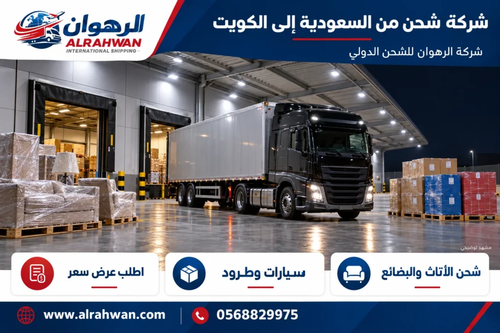 شركة شحن من السعودية إلى الكويت 0568829975