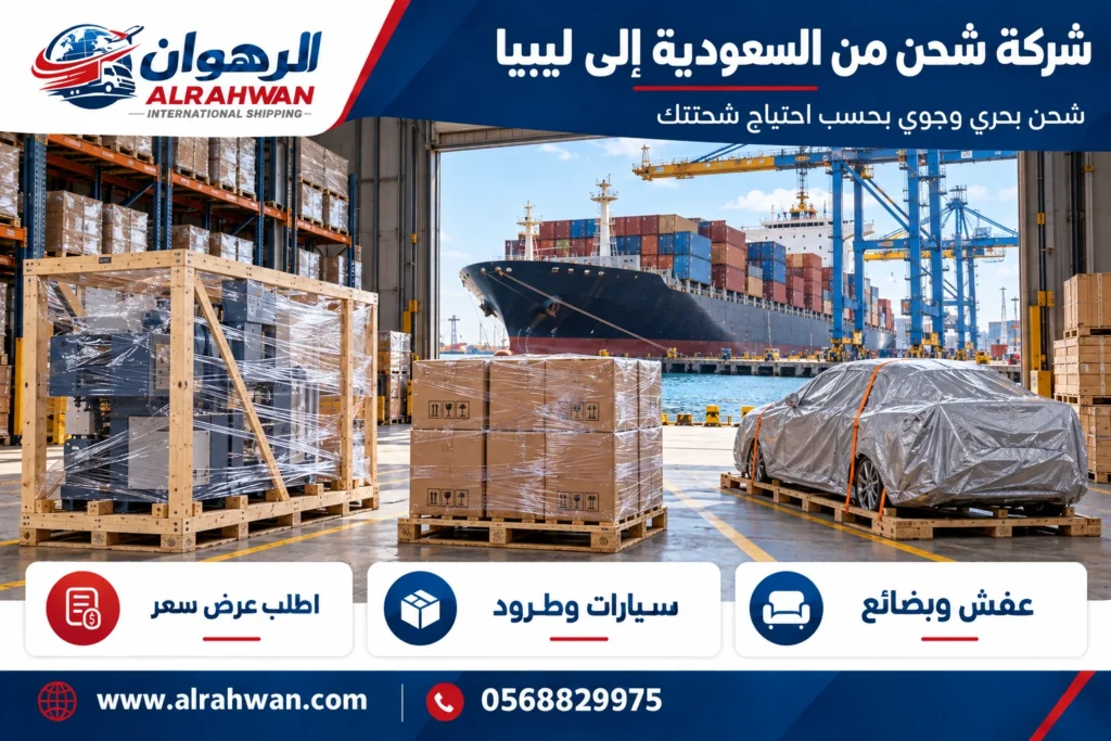 شركة شحن من السعودية إلى ليبيا 0568829975