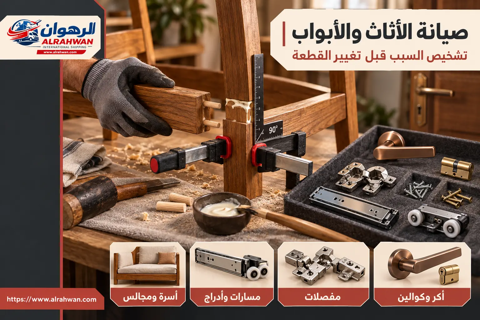 صيانة الأثاث في الحمراء صيانة الأثاث والكراسي والأبواب والدواليب في حي الحمراء بمكة