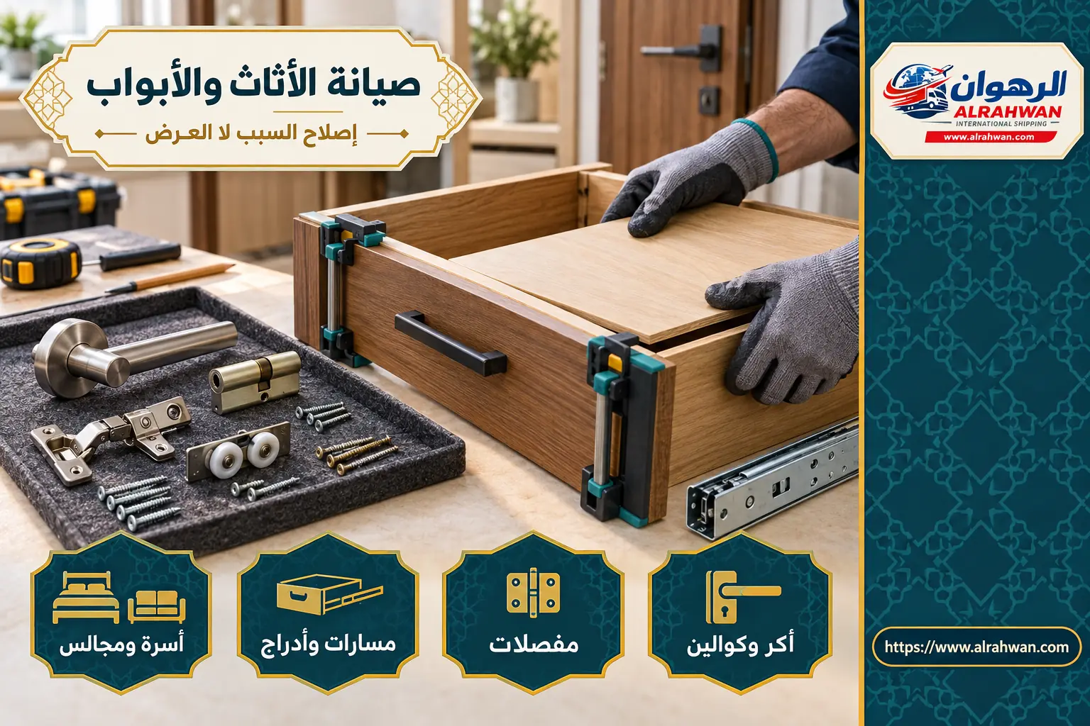 صيانة الأثاث والأبواب والدواليب في حي الشبيكة بمكة