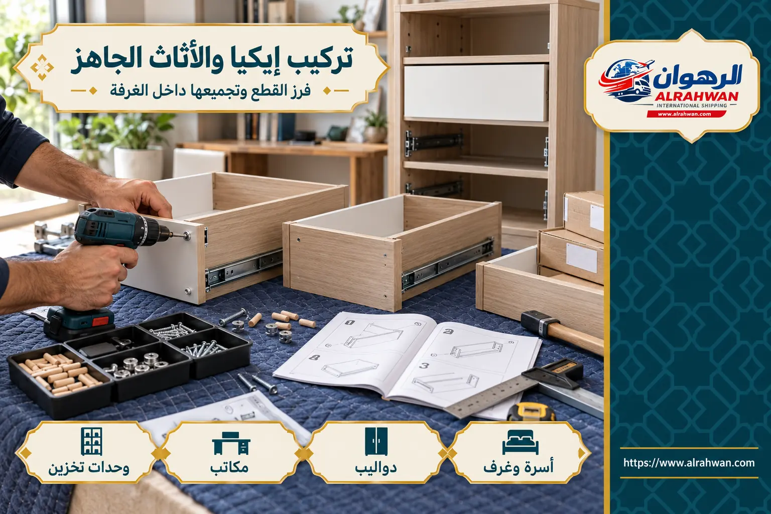 تركيب أثاث إيكيا والأثاث الجاهز في حي الشبيكة بمكة