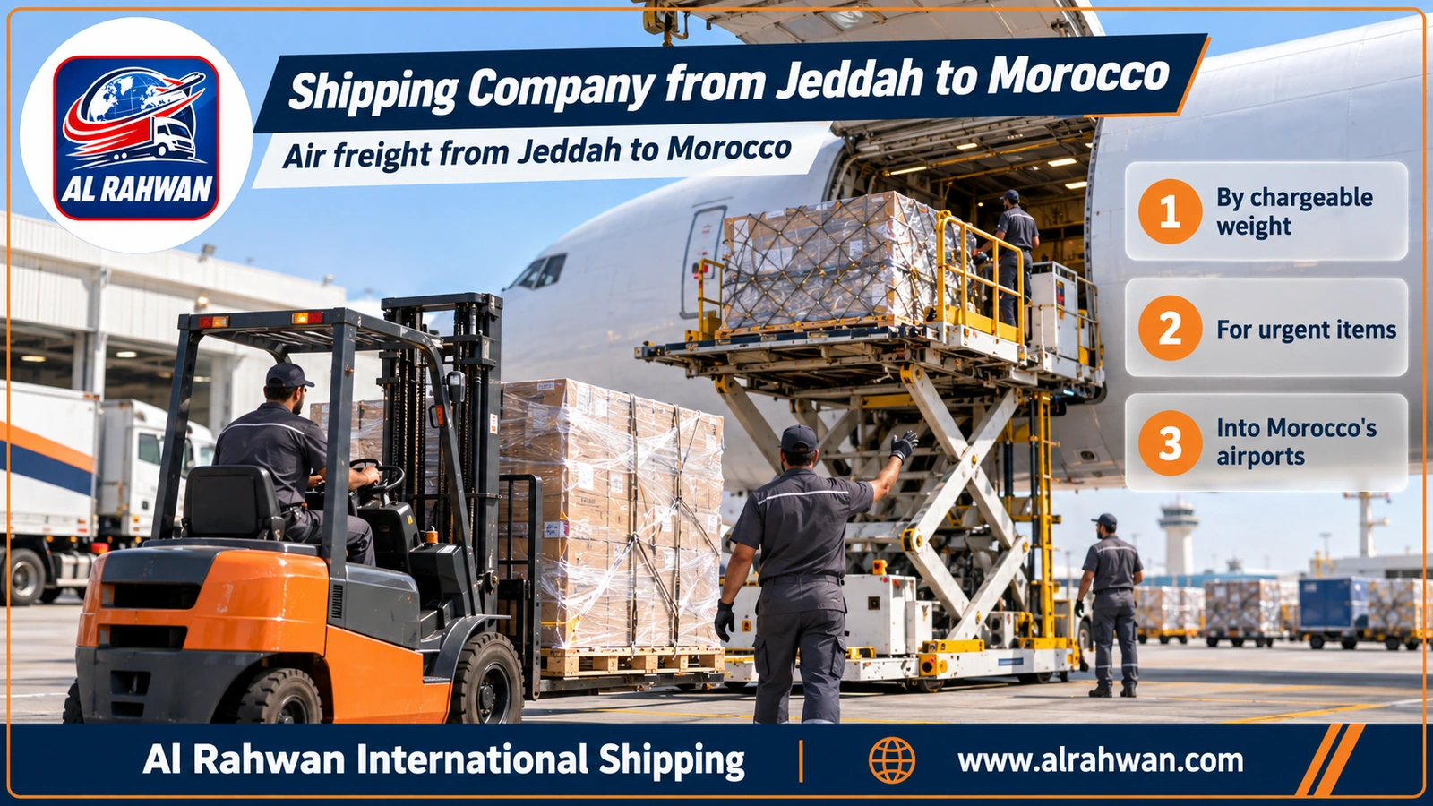 Shipping Company from Jeddah to Morocco - Air freight from Jeddah to Morocco