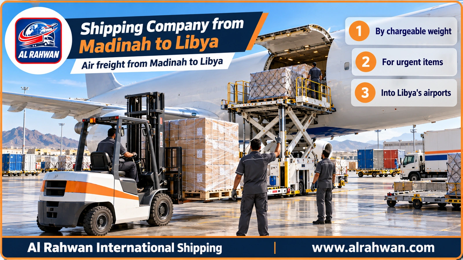 Shipping Company from Madinah to Libya - Air freight from Madinah to Libya
