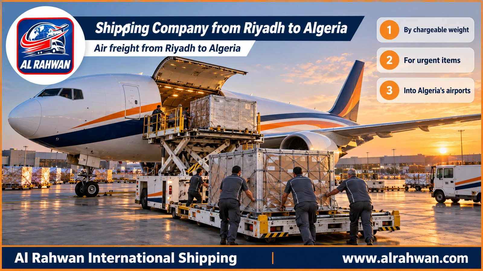 Shipping Company from Riyadh to Algeria - Air freight from Riyadh to Algeria