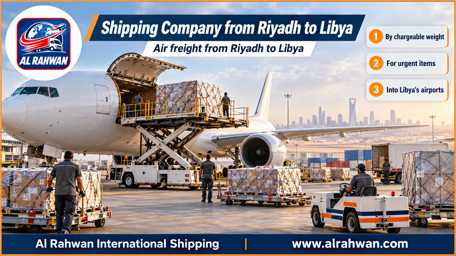 Shipping Company from Riyadh to Libya - Air freight from Riyadh to Libya