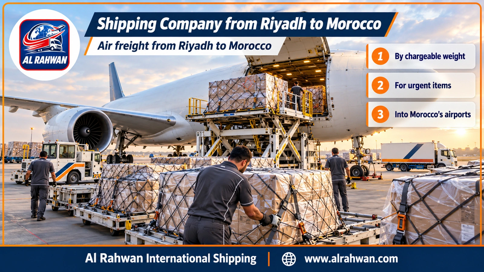 Shipping Company from Riyadh to Morocco - Air freight from Riyadh to Morocco