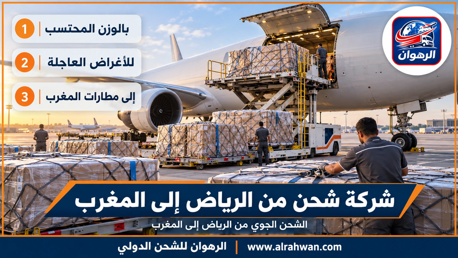 شركة شحن من الرياض إلى المغرب - الشحن الجوي من الرياض إلى المغرب