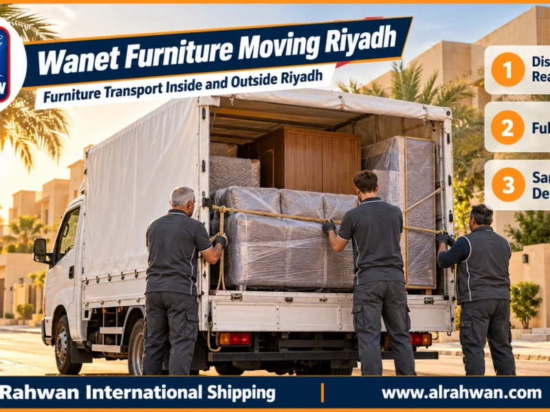 Wanet Furniture Moving in Riyadh 0550448020 | Fast Door-to-Door Service Inside and Outside Riyadh