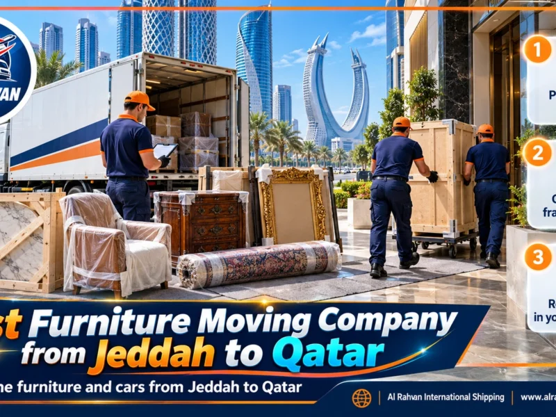 Best Furniture Moving Company from Jeddah to Qatar | 0568829975 ◈ Wood, Leather and Marble Moving with Car Shipping