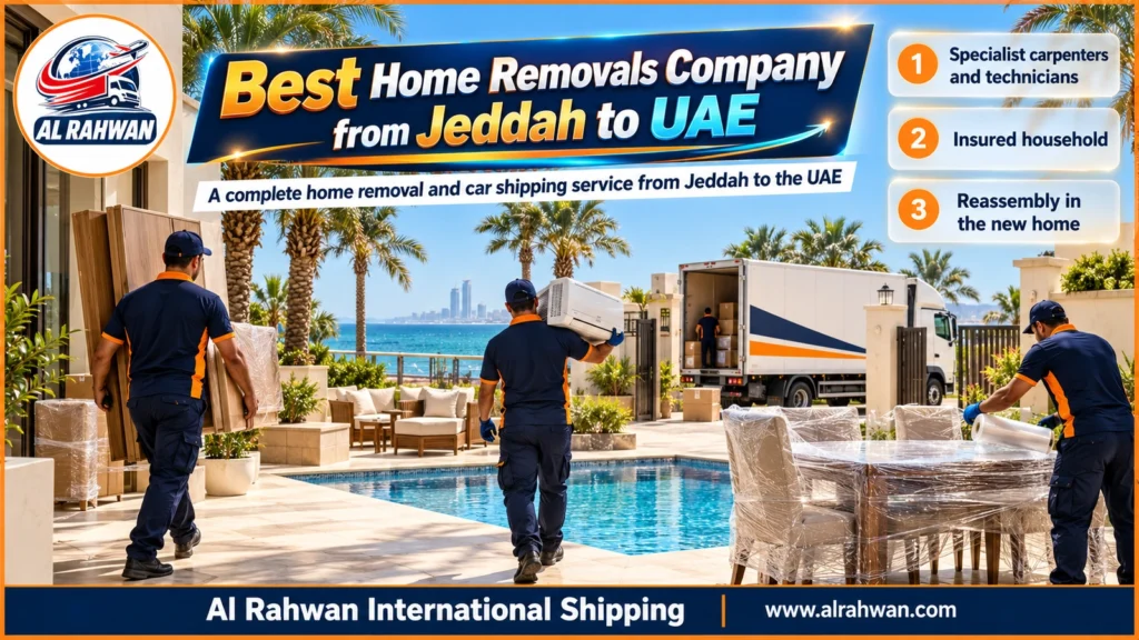 Best Home Removals Company from Jeddah to UAE | 0568829975 ◈ Carpenters, Technicians, Insured Moves and Car Shipping