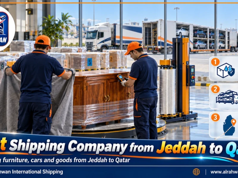 Best Shipping Company from Jeddah to Qatar | 0568829975 ◈ Safe Closed-Truck Freight and Car Shipping