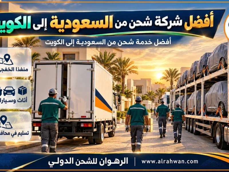 أفضل شركة شحن من السعودية إلى الكويت | 0568829975 ◈ شحن دولي موثوق عبر منفذين وشحن سيارات