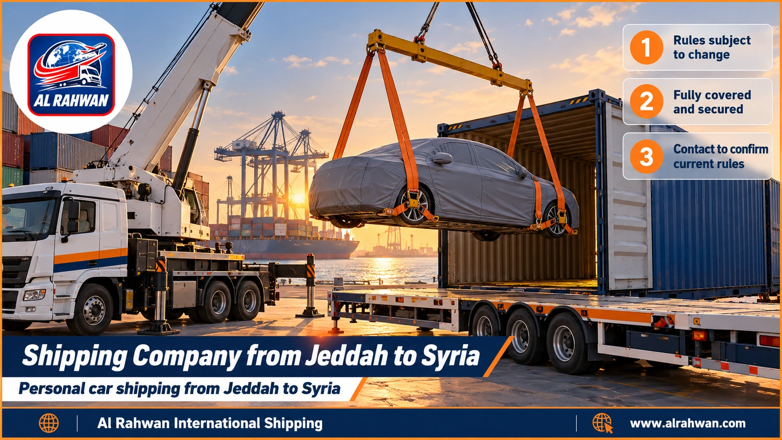 Shipping Company from Jeddah to Syria