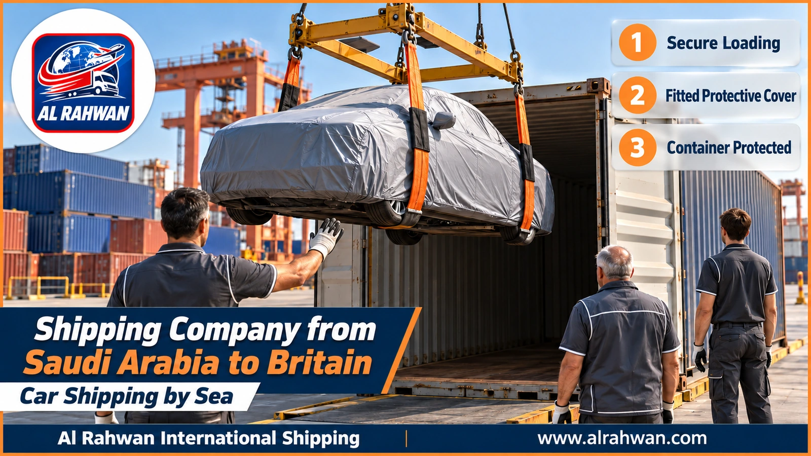 Shipping Company from Saudi Arabia to Britain – car shipping loaded for sea freight