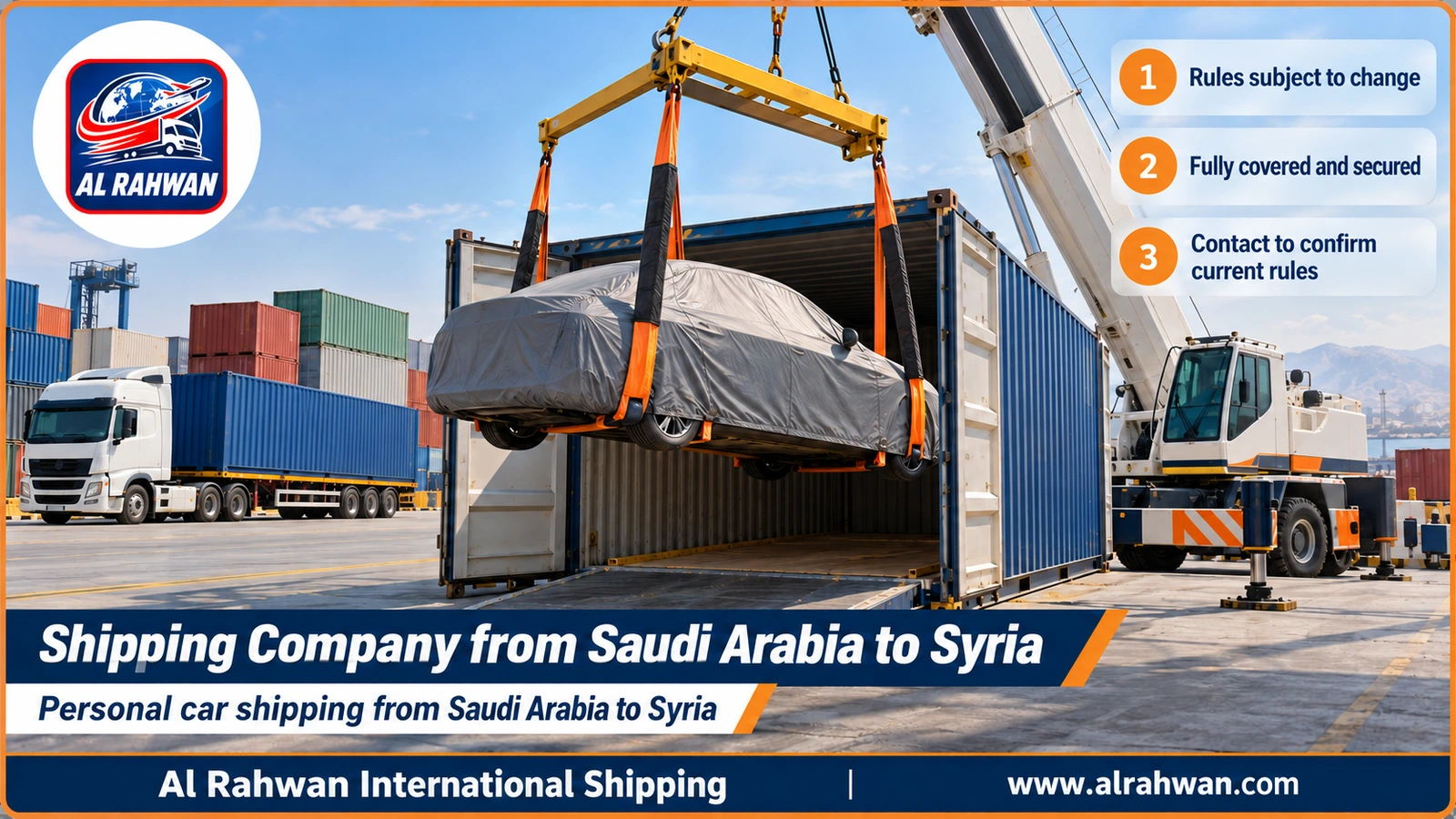 Shipping Company from Saudi Arabia to Syria
