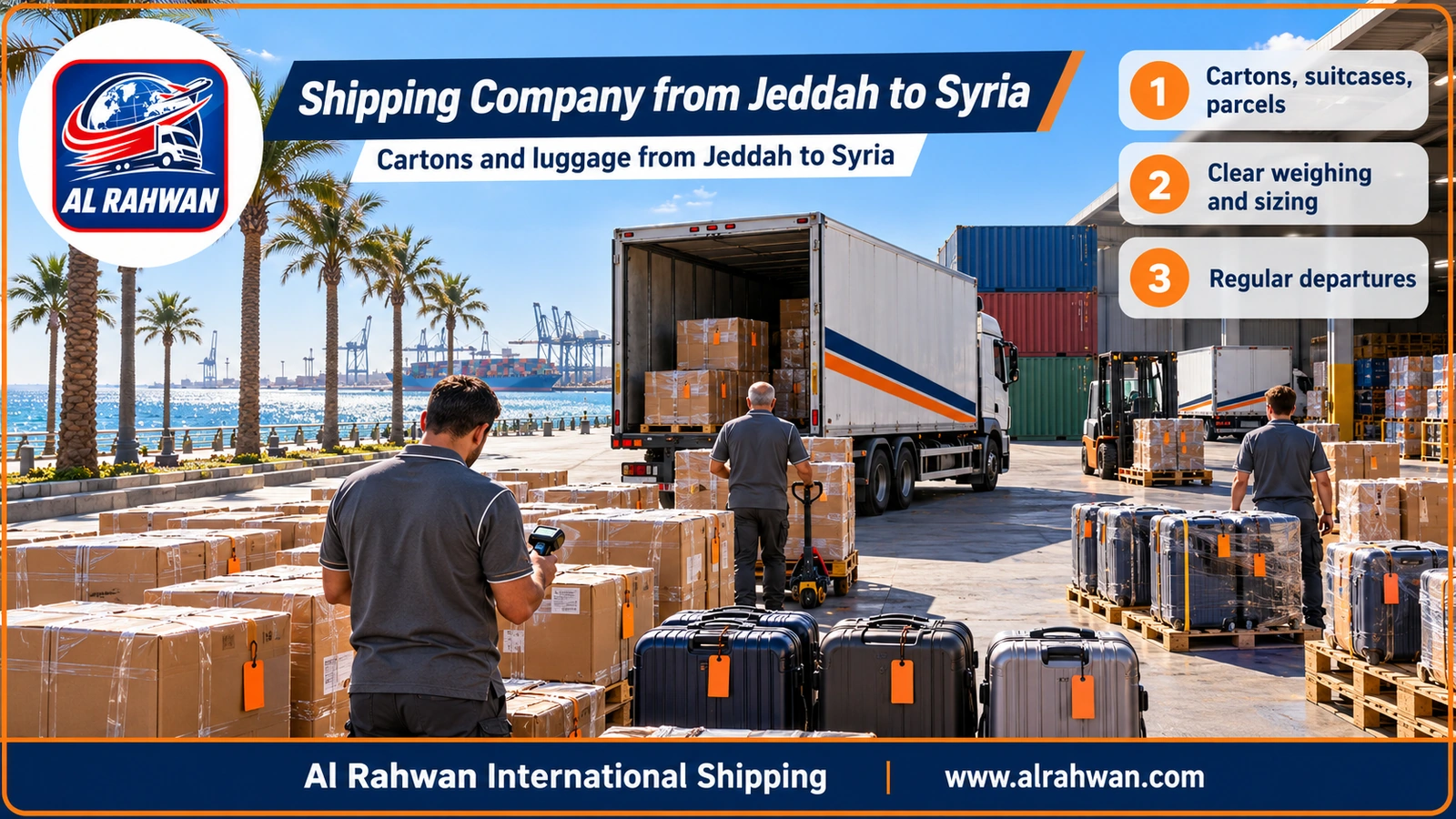 Shipping Company from Jeddah to Syria