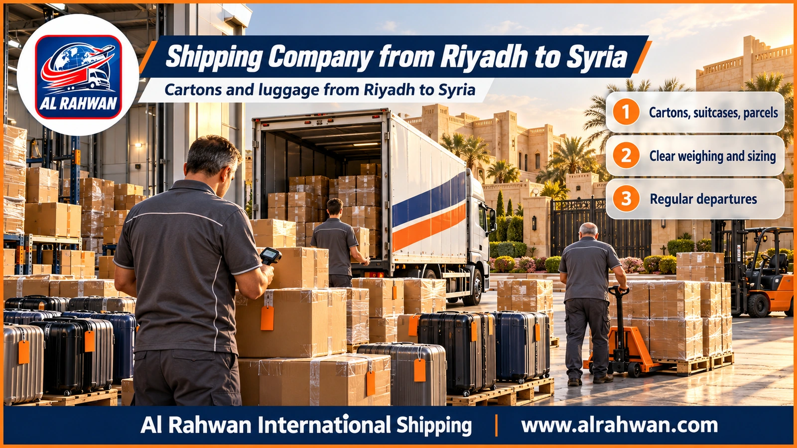 Shipping Company from Riyadh to Syria