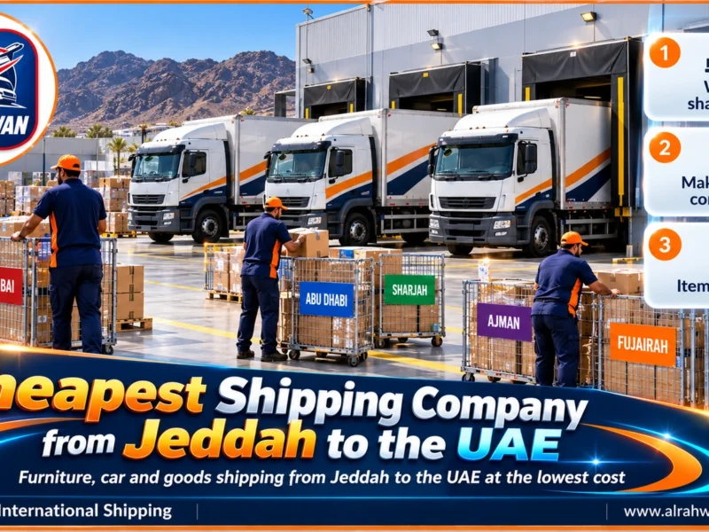 Cheapest Shipping Company from Jeddah to the UAE | 0568829975 ◈ Personal Effects and Car Shipping on Weekly Departures