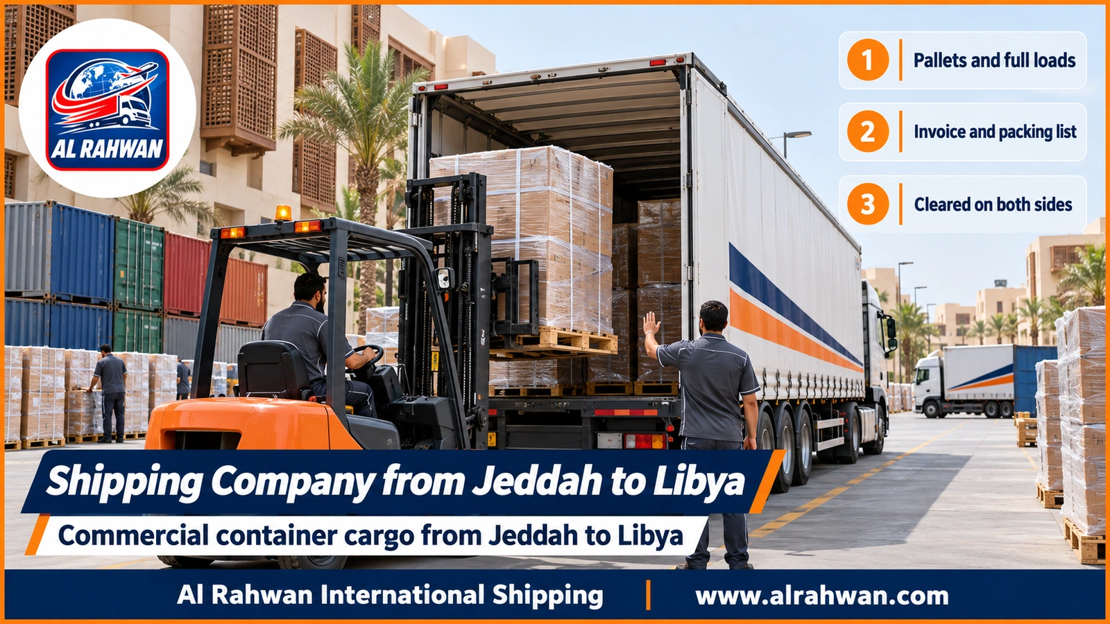 Shipping Company from Jeddah to Libya - Commercial container cargo from Jeddah to Libya