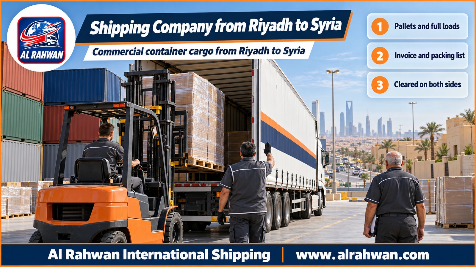 Shipping Company from Riyadh to Syria