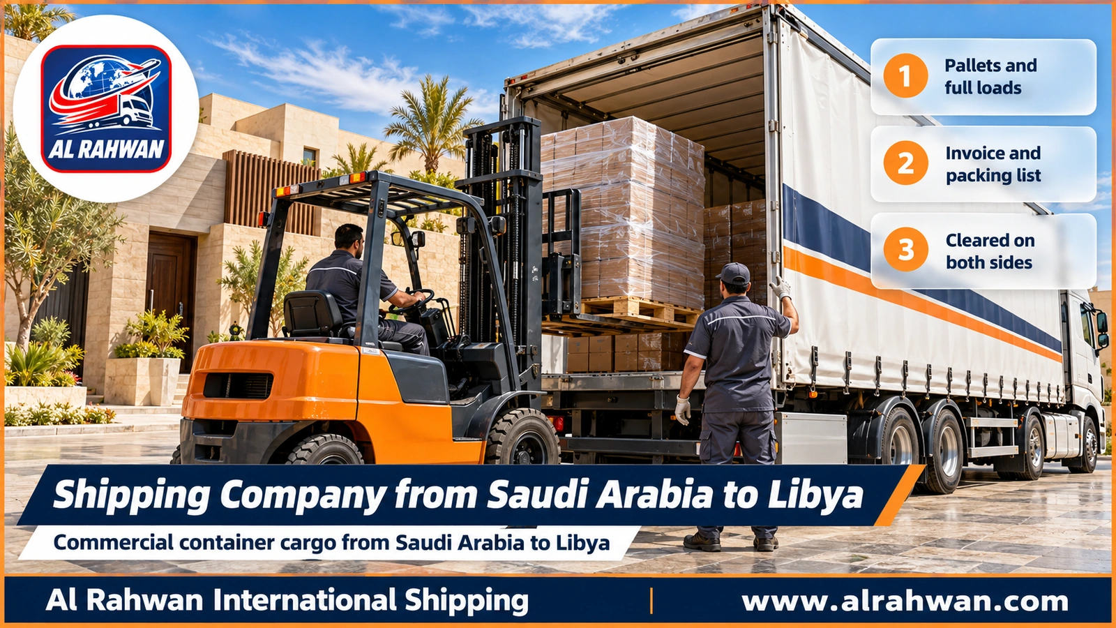 Shipping Company from Saudi Arabia to Libya - Commercial container cargo from Saudi Arabia to Libya