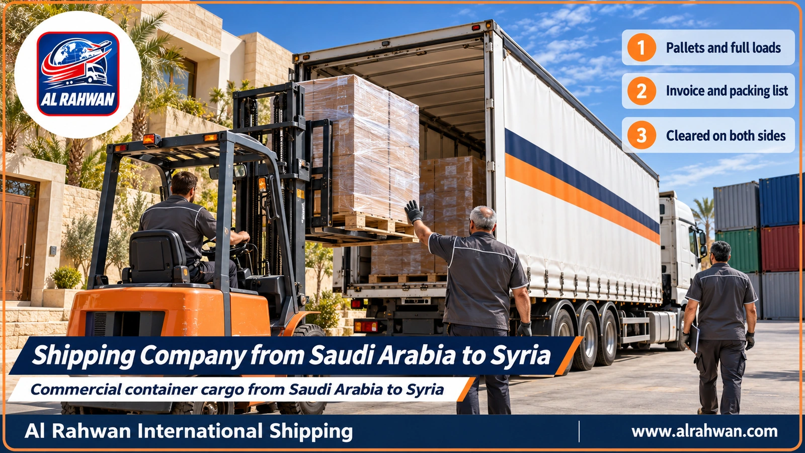 Shipping Company from Saudi Arabia to Syria
