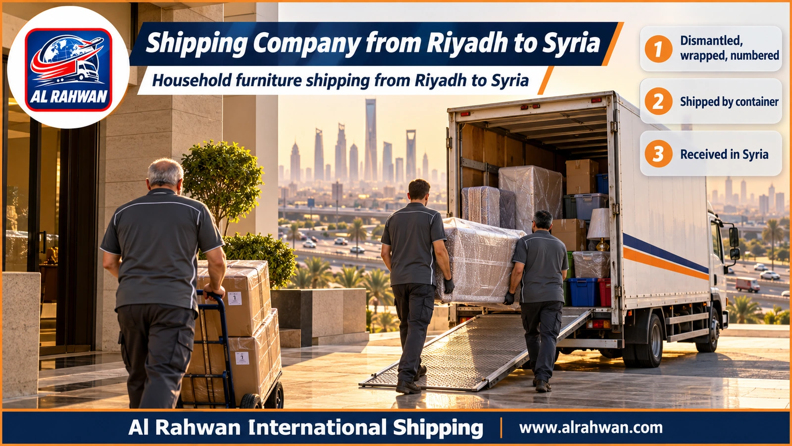 Shipping Company from Riyadh to Syria