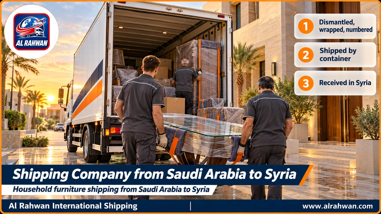 Shipping Company from Saudi Arabia to Syria