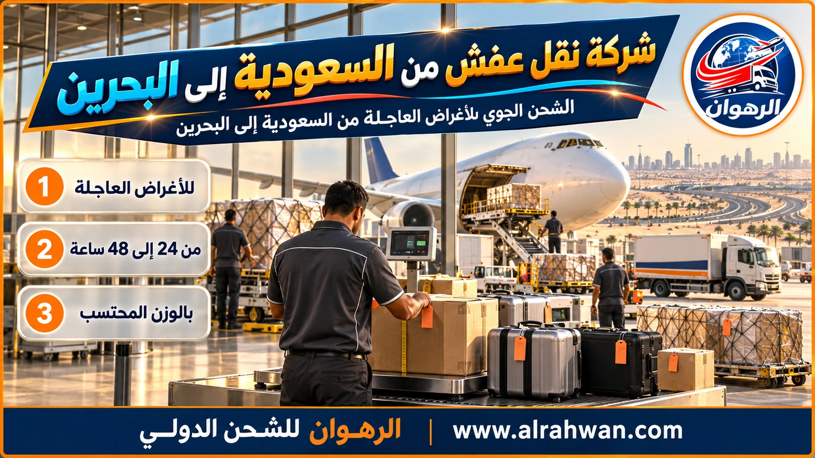 شركة نقل عفش من السعودية إلى البحرين - كراتين صغيرة مغلقة تُجهز للشحن الجوي إلى مطار البحرين