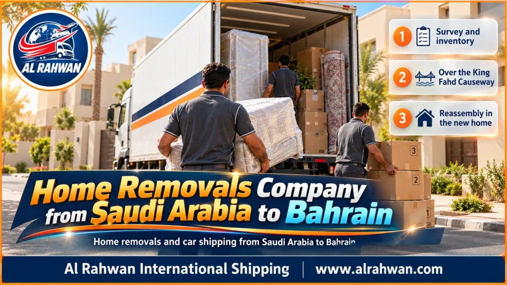 Home Removals Company from Saudi Arabia to Bahrain | 0568829975 ◈ Whole-Home Moves from Every City with Family Car Shipping to Bahrain