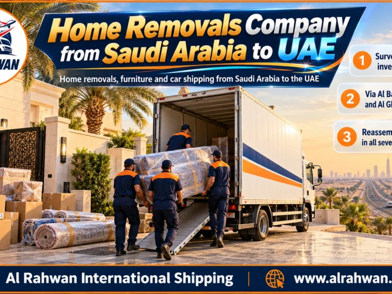 Home Removals Company from Saudi Arabia to UAE | 0568829975 ◈ Whole-Home Moves from Every Saudi City with Car Shipping to All Seven Emirates