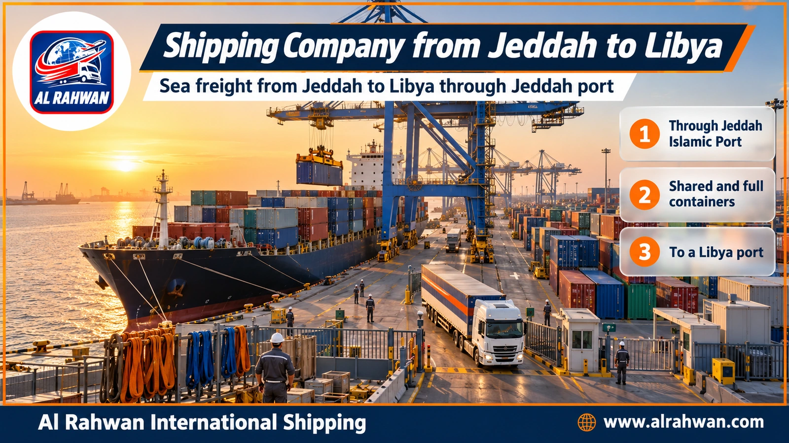 Shipping Company from Jeddah to Libya - Sea freight from Jeddah to Libya through Jeddah port