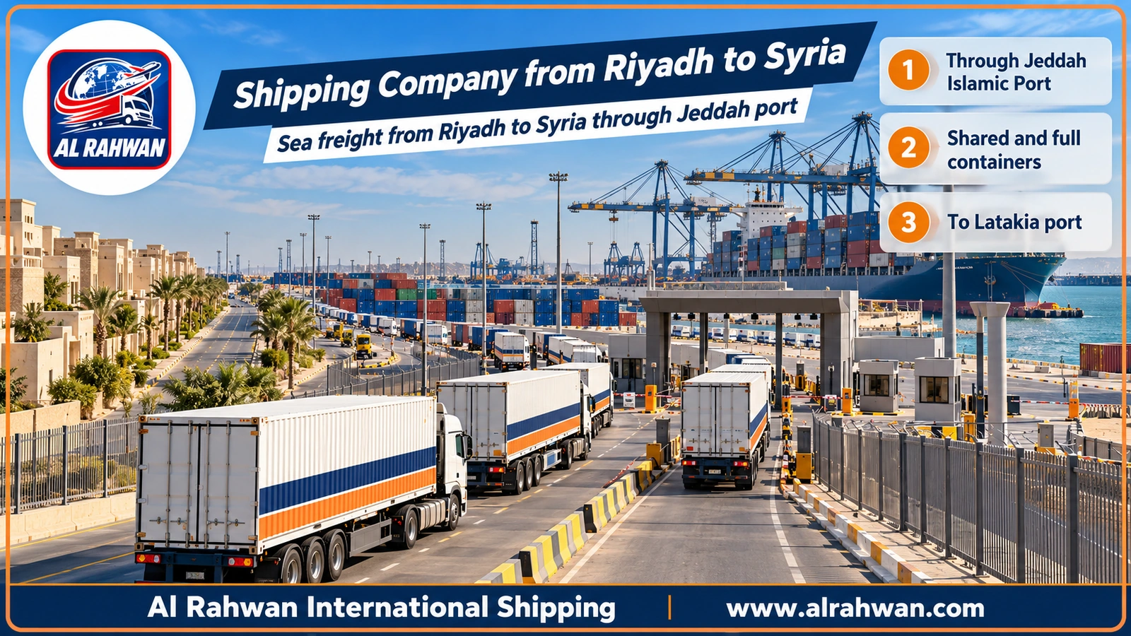 Shipping Company from Riyadh to Syria