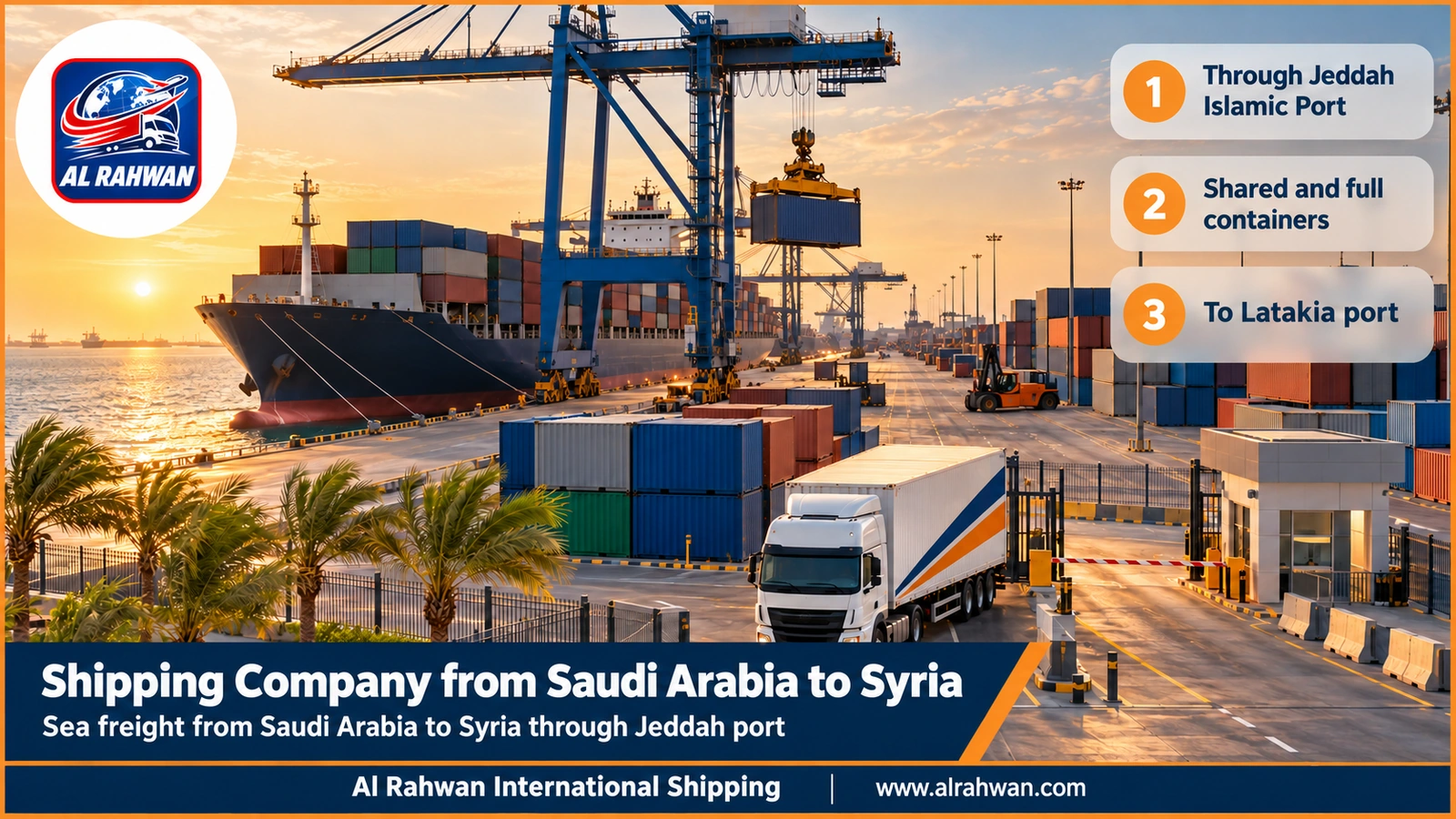 Shipping Company from Saudi Arabia to Syria