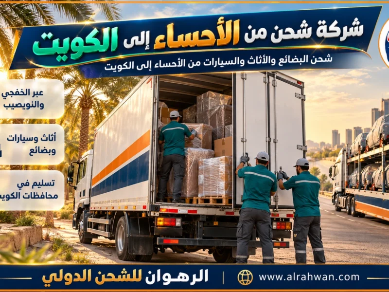 شركة شحن من الأحساء إلى الكويت | 0568829975 ◈ شحن طرود وتمور وشحن سيارات من الهفوف والمبرز