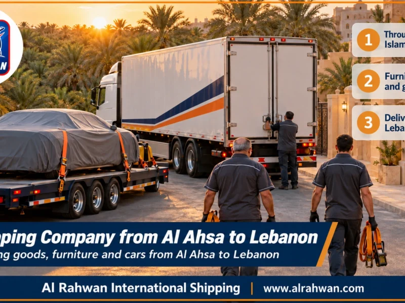 Shipping Company from Al Ahsa to Lebanon | 0568829975 ◈ Sea Shipping via Jeddah & Car Shipping