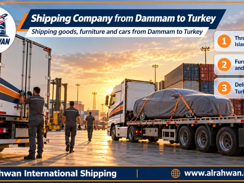 Shipping Company from Dammam to Turkey | 0568829975 ◈ Sea Freight via Jeddah and Car Shipping