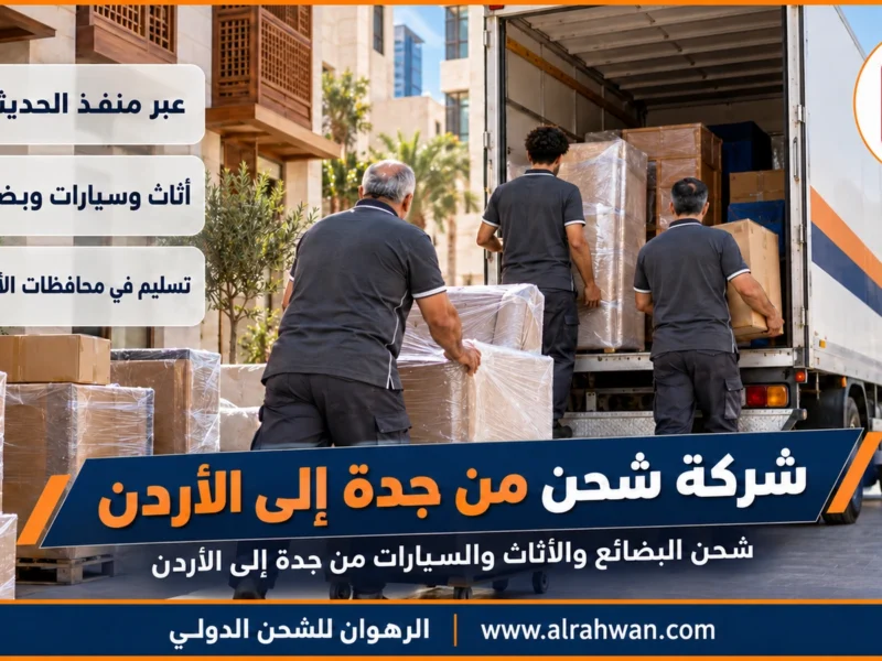 شركة شحن من جدة إلى الأردن | 0568829975 ◈ شحن بضائع وطرود من البحر الأحمر إلى عمّان وشحن سيارات