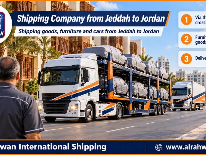 Shipping Company from Jeddah to Jordan | 0568829975 ◈ Goods and Parcels from the Red Sea to Amman with Car Shipping