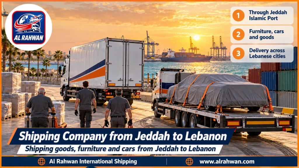 Shipping Company from Jeddah to Lebanon | 0568829975 ◈ Direct Port Loading and Car Shipping