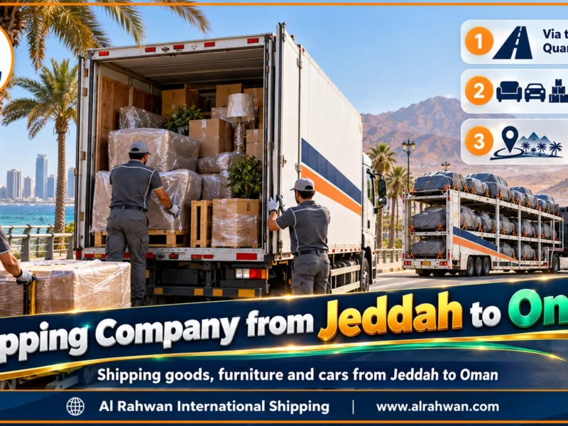 Shipping Company from Jeddah to Oman | 0568829975 ◈ Goods and Parcels from the Red Sea to the Arabian Sea with Car Shipping