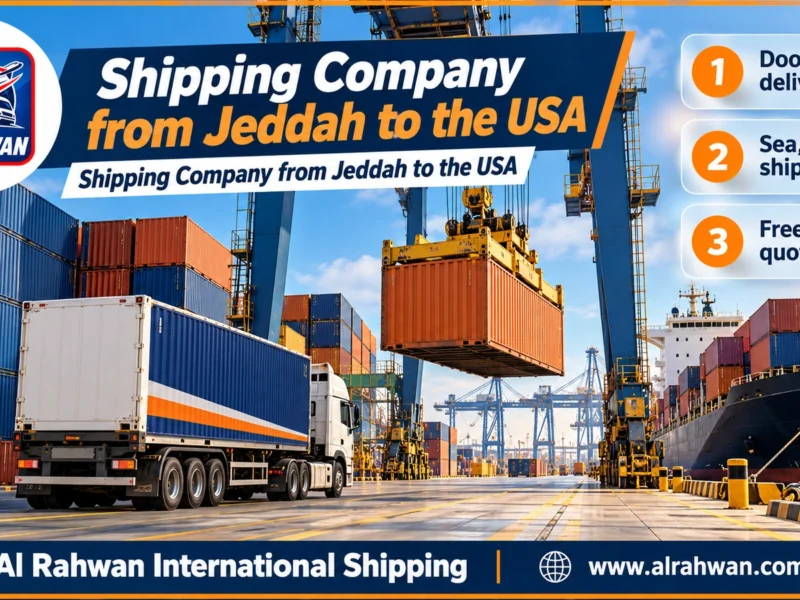 Shipping Company from Jeddah to the USA | 0568829975 ◈ Trusted Sea, Air & Car Shipping