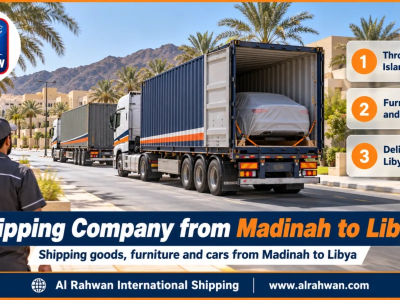 Shipping Company from Madinah to Libya | 0568829975 ◈ Sea Freight Shipping and Car Shipping