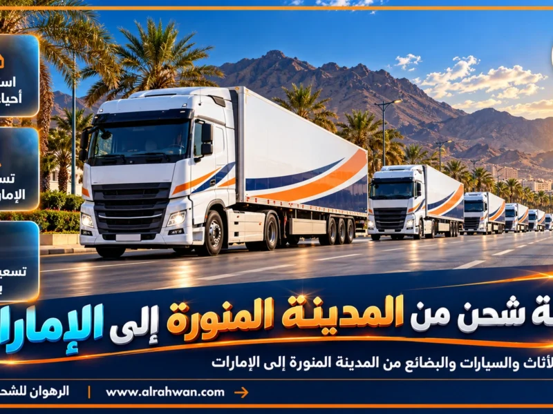 شركة شحن من المدينة المنورة إلى الإمارات | 0568829975 ◈ شحن طرود وشحن سيارات من باب بيتك