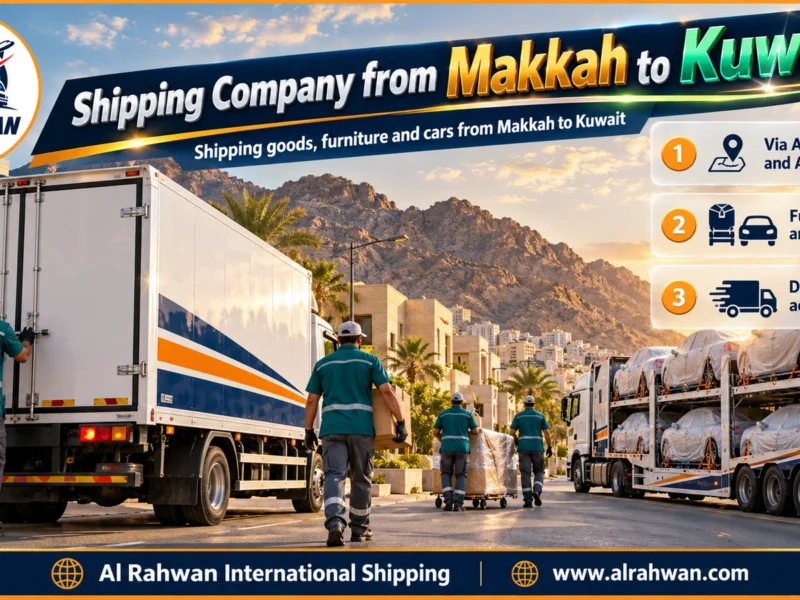 Shipping Company from Makkah to Kuwait | 0568829975 ◈ Luggage and Gift Shipping with Car Shipping from Makkah