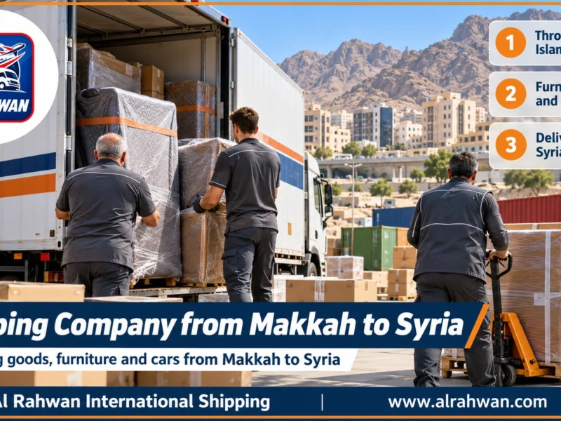 Shipping Company from Makkah to Syria | 0568829975 ◈ Sea Freight via Jeddah & Latakia with Verified Car Shipping