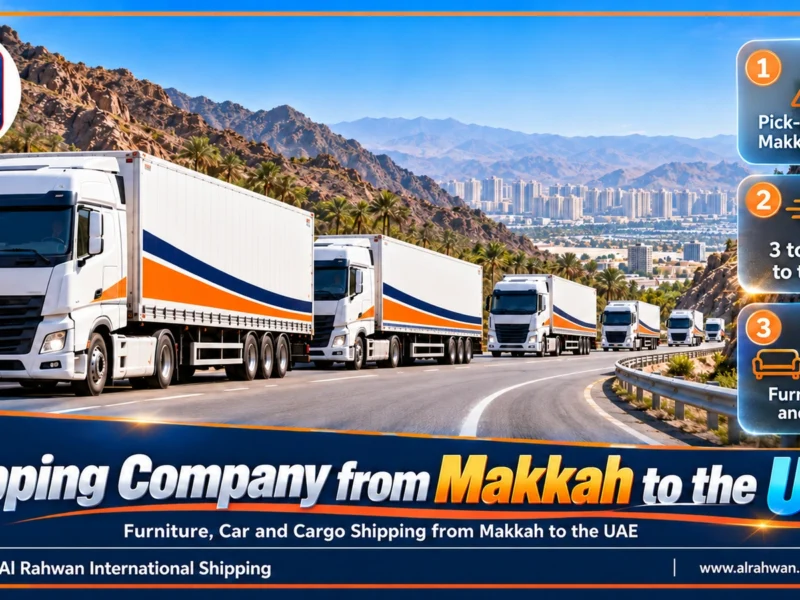 Shipping Company from Makkah to the UAE | 0568829975 ◈ Luggage and Car Shipping on a Fixed Schedule